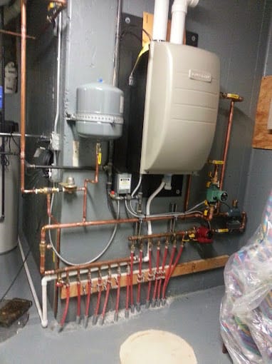 Boiler Installation Complete with Heated Flooring